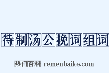 待制汤公挽词组词是什么意思的图片